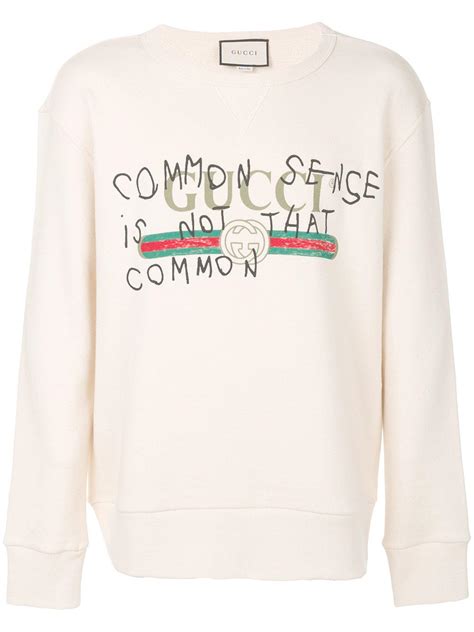 common sense is not that common gucci sweater